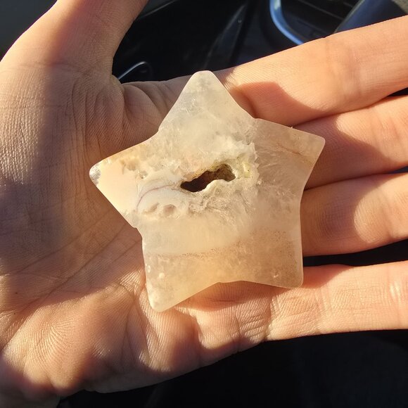 Flower Agate Crystal Star - Picture 2 of 3